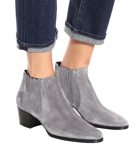 Women's Grey Ankle Boots at Mia Hartnett blog