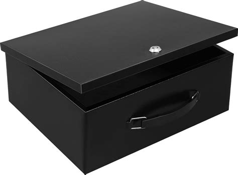Portable Metal Safe Box with Key Lock - Fire Resistant Storage for ...