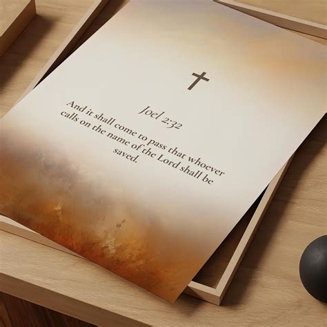 Joel 2:32 Scripture Art Printable, Bible Verse Art, Wall Decor Print ...