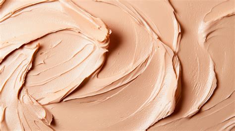 un liso, cremoso textura de color beige sustancia untado igualmente ...