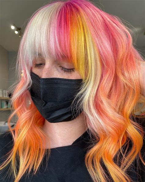 30+ Color Block Hair Color Ideas