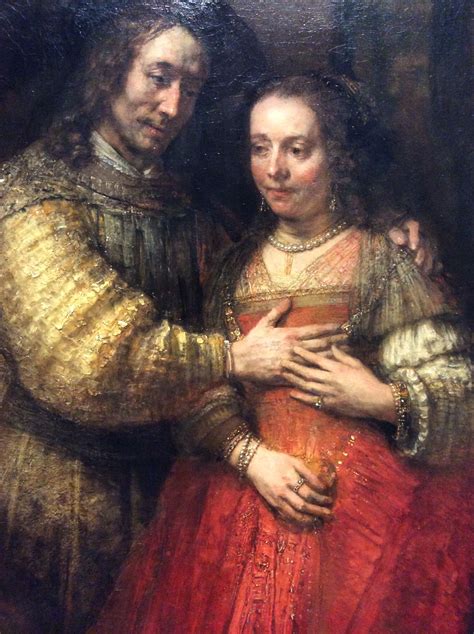 Rembrandt, The Jewish Bride. Rijksmuseum, Amsterdam. Photo by Maricel E ...