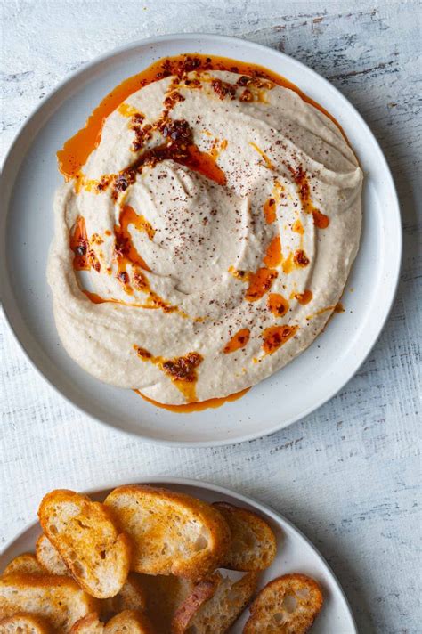Creamy White Bean Hummus (Easy) - Cooking For Peanuts
