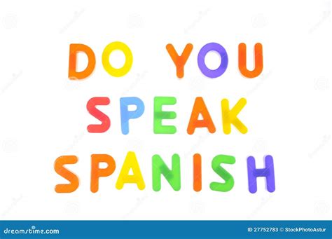 Do you speak spanish. stock image. Image of design, language - 27752783