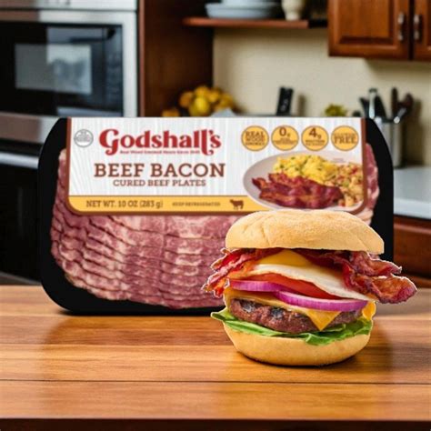Godshall's Beef Bacon-10 Oz- 1 Pack