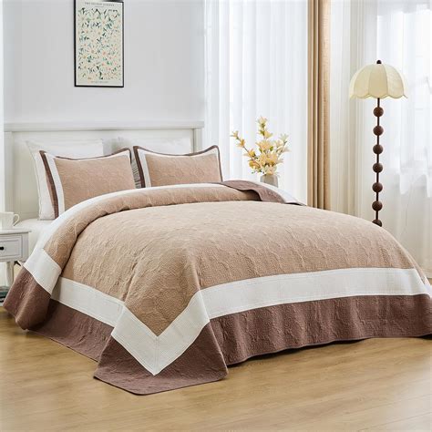 Amazon.com: VatinHK Oversized California King Bedspread 128"x120" - 100 ...