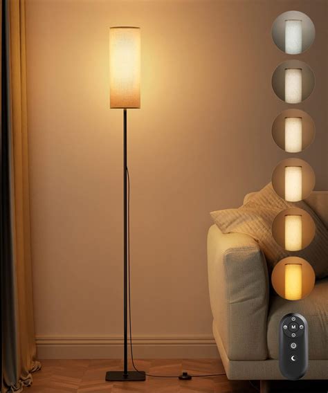 bedee Floor Lamp for Living Room - Modern Standing Lamps 6 Color ...
