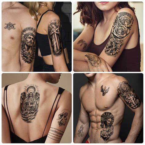 Religious Half Sleeve Tattoo Designs For Men