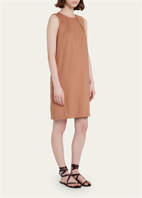 Kobi Halperin Peyton Pleated Sleeveless Shift Dress - Bergdorf Goodman