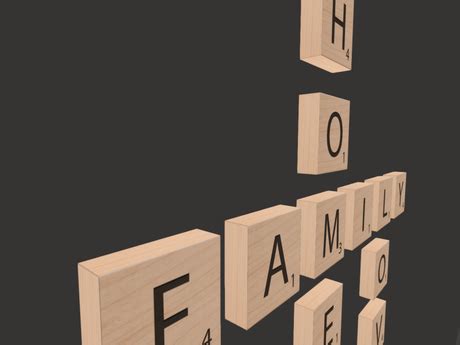 Second Life Marketplace - SCRABBLE WORD ART HOME FAMILY LOVE