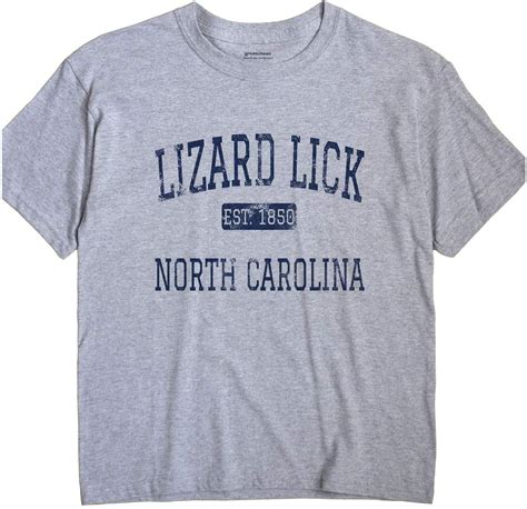 Amazon.com: Lizard Lick North Carolina T-Shirt EST: Clothing