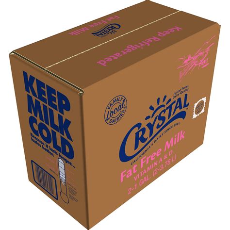 CRYSTAL CREAMERY FAT FREE 2 GALLON MILK - US Foods CHEF'STORE