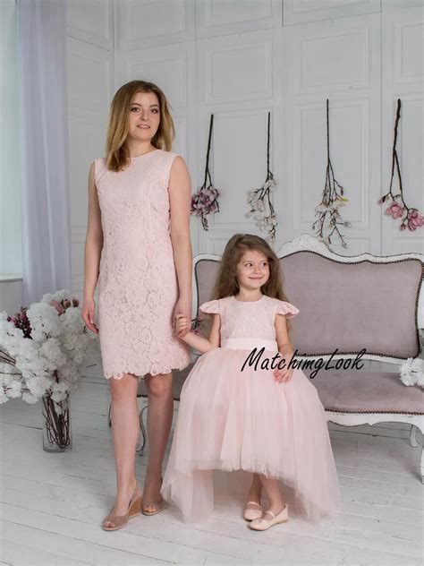 Mother Daughter Matching Dress, Mommy and Me Outfit, Blue Lace Dress ...