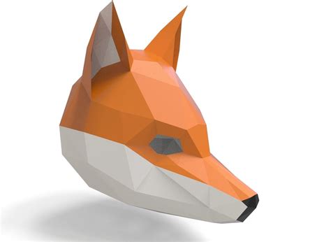 fox mask for 3D printing and pepakura | 3D Print Model | Prints, 3d ...