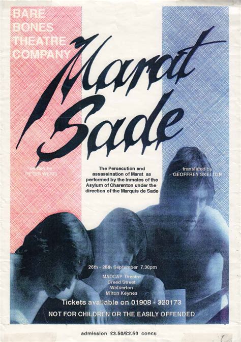 Marat Sade [poster for play] - Living Archive