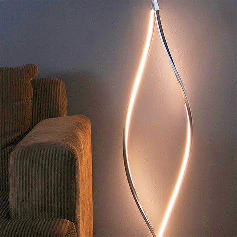 Twist // LED Modern Spiral Floor Lamp (Black) - Brightech - Touch of Modern