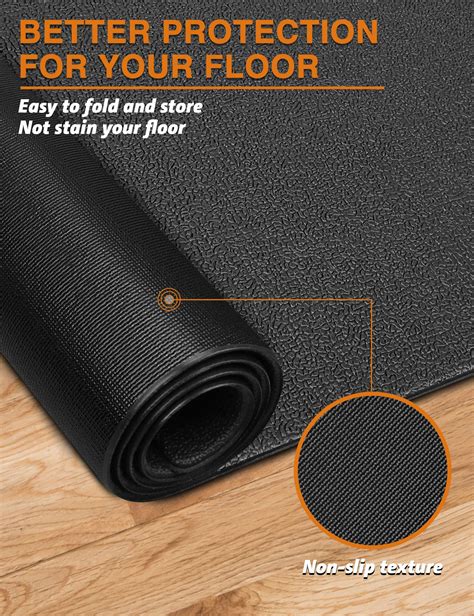 WERCHO Treadmill Mat Exercise Equipment Mat 36â€œ x 78â€? Treadmill ...
