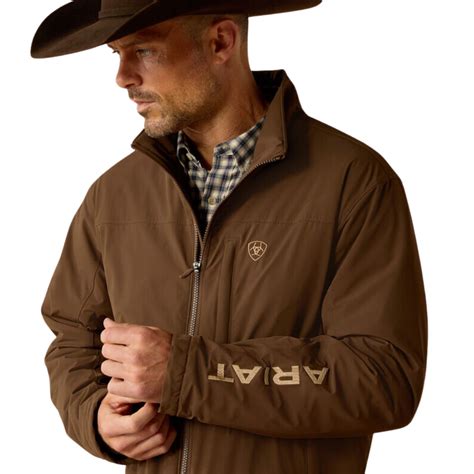 Ariat Men's Pioneer Stretchshell Brown Jacket | Wind & Water-Resistant