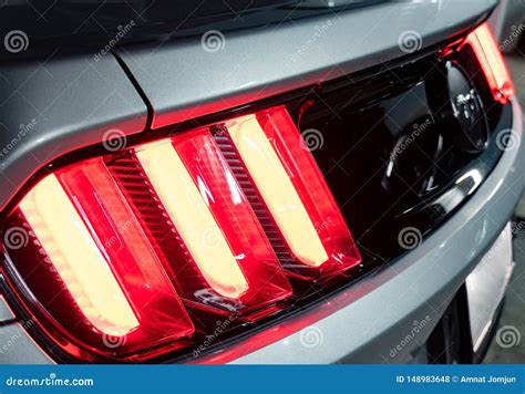The Tail Light Ford Mustang Editorial Stock Photo - Image of industry ...