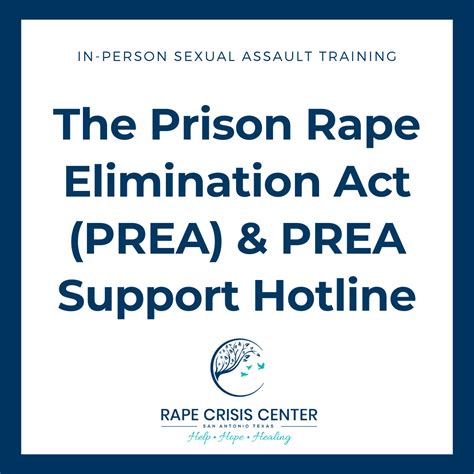 Prison Rape Elimination Act and Support Hotline - Rape Crisis Center ...
