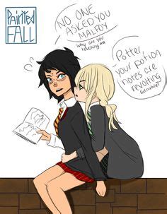 Fem!Drarry by paintedfall.deviantart.com on @DeviantArt Harry Draco ...