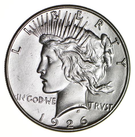 BETTER Date - 1926-S Peace Silver Dollar - Nice Retail Value - 90% ...