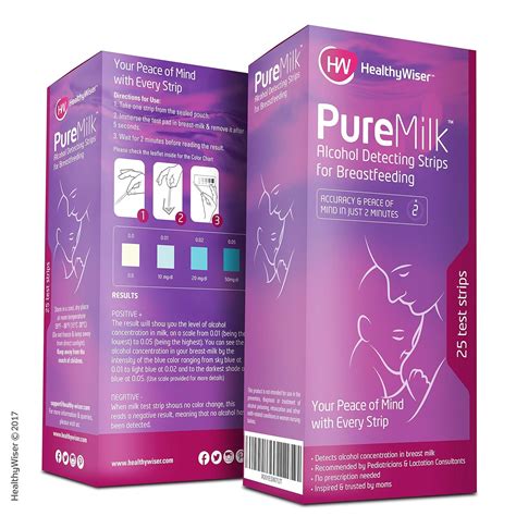 PureMilkTM Breast Milk Alcohol Test Strips - Fast & Reliable Mother's ...