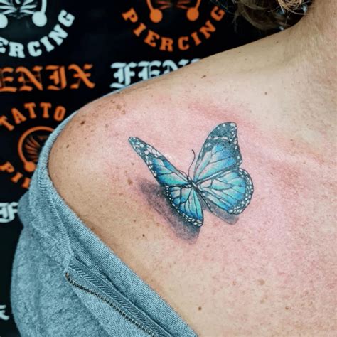70+ Blue Butterfly Tattoo Ideas for Women - December 2023
