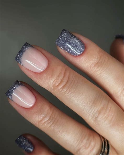 40+ Grey French Tip Nails: Modern Take On A Classic