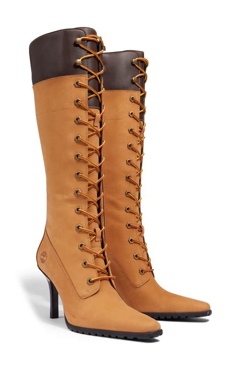 Timberland X Veneda Carter Lace-up Knee High Boot in Brown | Lyst