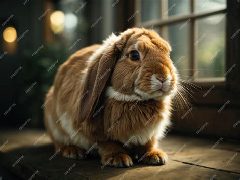 Premium AI Image | portrait of French Lop rabbit