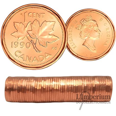Canada - Original Roll 1 Cent 1990