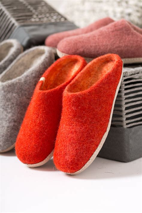 Felted Wool Slippers Wool Slippers Mule Slippers Womens - Etsy