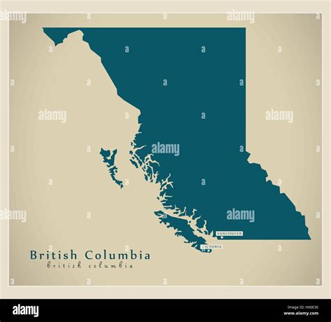 British columbia map hi-res stock photography and images - Alamy
