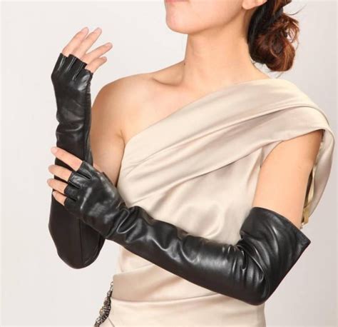 Long Leather Gloves For Women