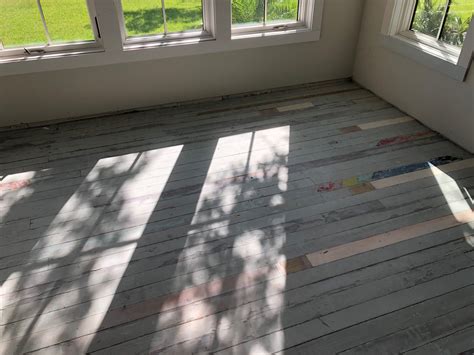 Refinish and Whitewash Heart Pine Floors in St. Augustine Florida