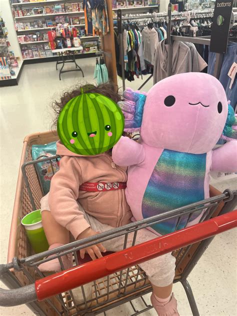 Went to TJ Maxx after disappointment at Target. Toddler for scale : r/squishmallow