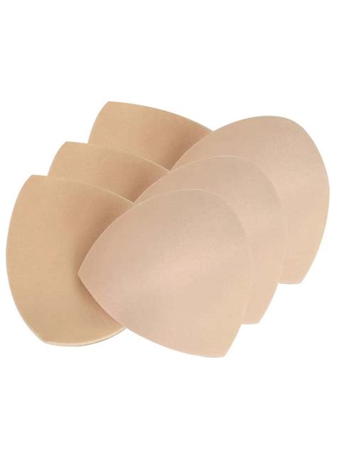3 Pair Womens Removable Smart Cups Bra Inserts Pads For Swimwear Sports ...