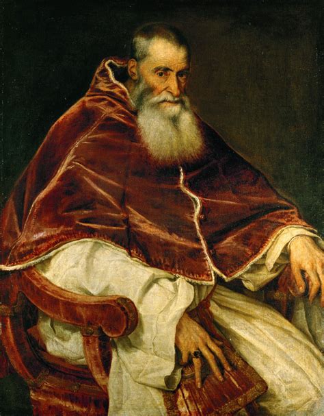 Titian the Artist Popular Work | Portrait Of Pope Paul III - Tiziano ...