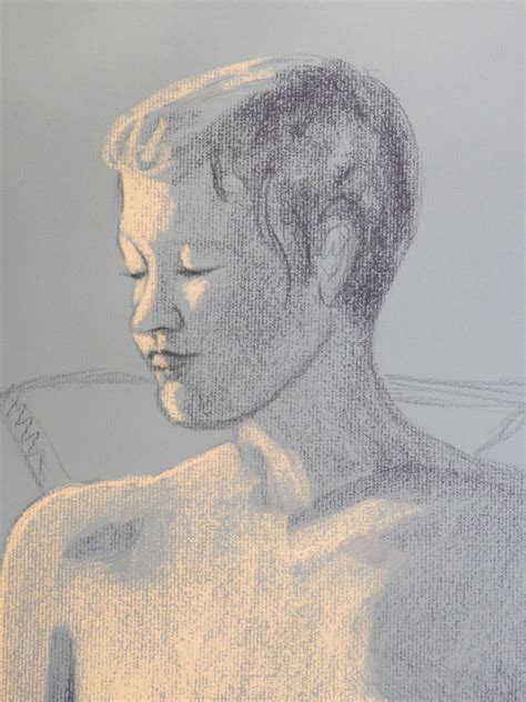 Short-haired Nude Female, Original Pastel Drawing - Etsy Australia