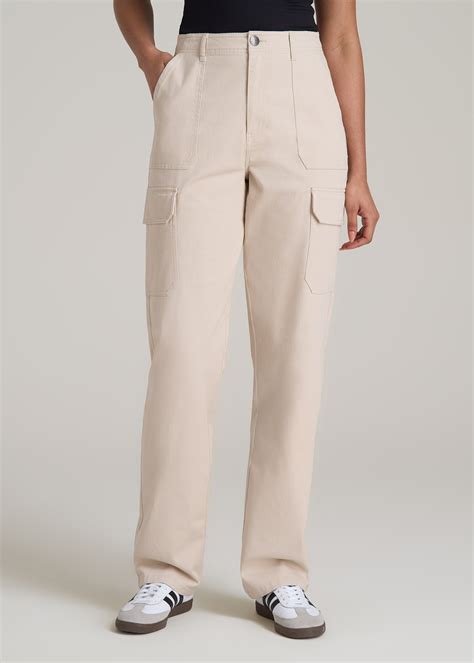 Straight Leg Cargo Chino Pants for Tall Women | American Tall