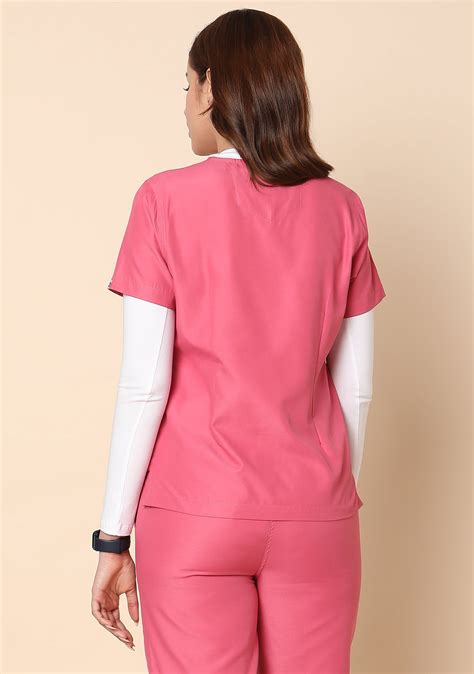 Buy Classic Women's 5-Pocket New Gen (Hot Pink) Scrub Online – Knya