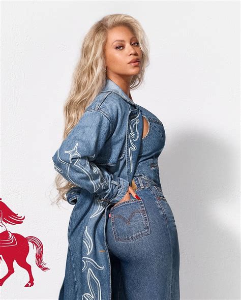 Beyonce Posed in a Blue Denim on Denim Look for Levi's Latest Campaign - Fashion Bomb Daily