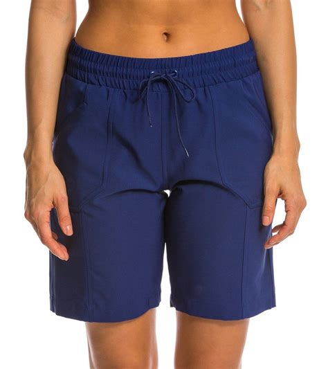 Jag Women's Solid Core Long Boardshort at SwimOutlet.com | Swimwear ...