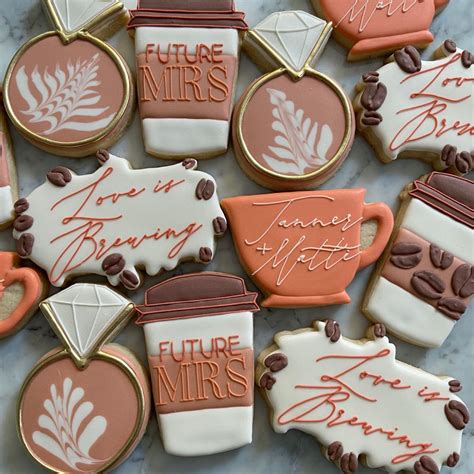 Coffee Bridal Shower Cookies