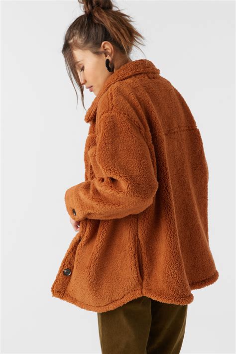 Heath High Pile Oversized Fleece Jacket - Sierra | O'Neill