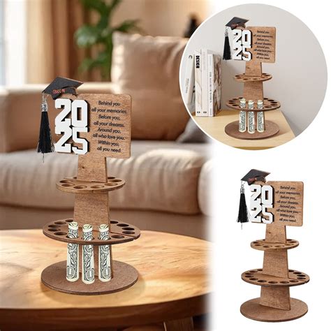 2025 Graduation Money Holder Class of 2025 Money Card Holder Wooden ...