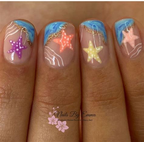 Pin by melissa madore on Luxury nails in 2025 | Beach nail designs ...