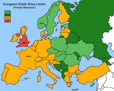 European Drink Drive Limits - AlcoDigital - UK Alcohol Safety Experts