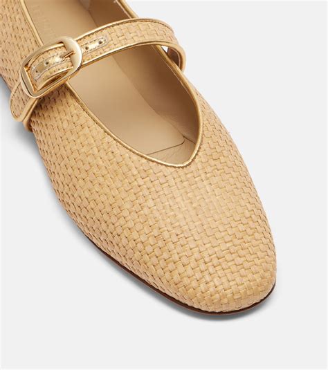 Stella raffia ballet flats in brown - Le Monde Beryl | Mytheresa